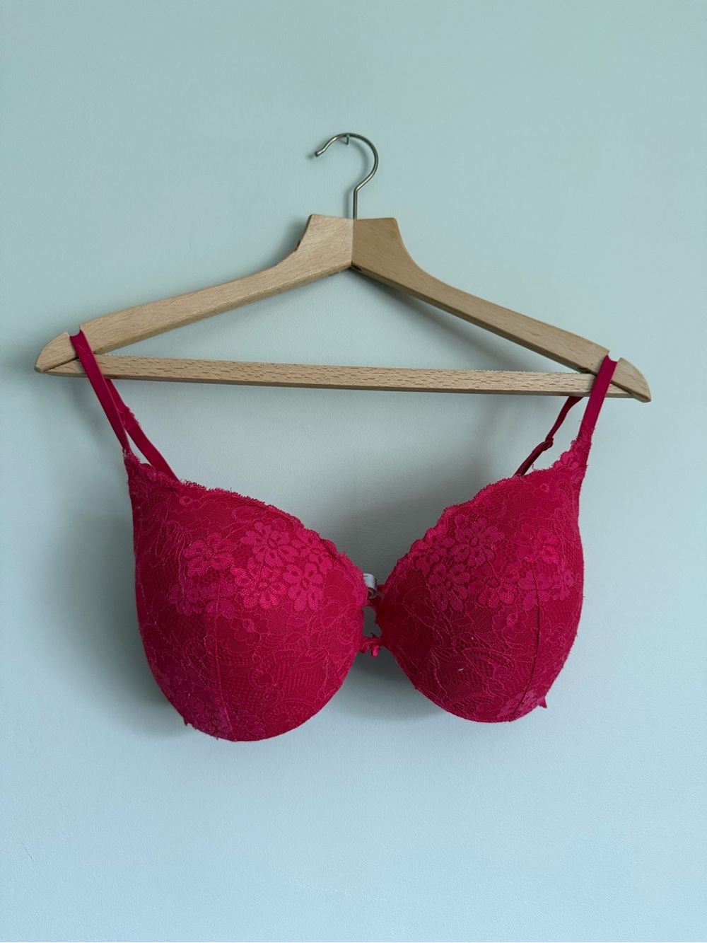 Victoria’s Secret Angels Sexy Push-up Bra Red Lace 38D